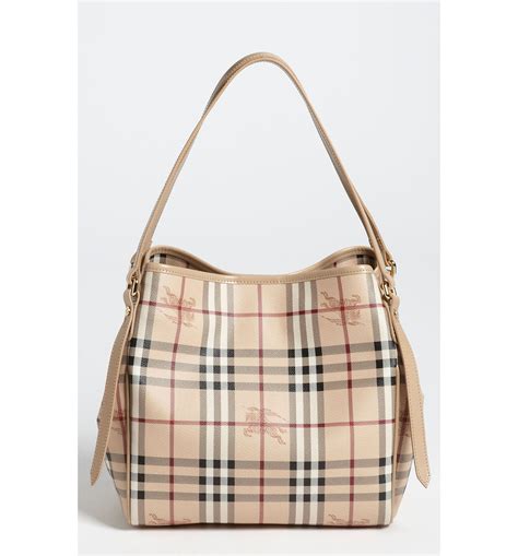 buy burberry haymarket check tote.